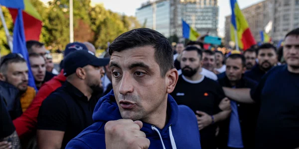 George Simion protest AUR Piața Victoriei FOTO Inquam Photos Octav Ganea (1) jpg
