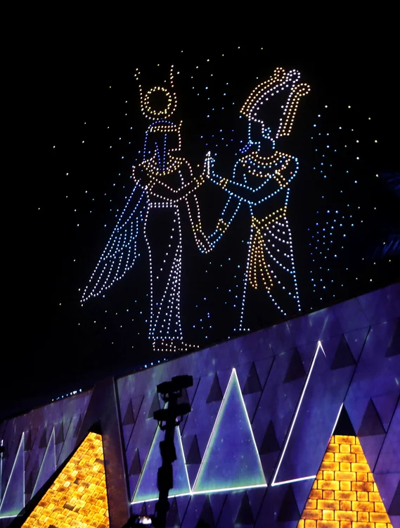 Un spectacol cu 5.000 de drone a inaugurat momentul (Foto: Profimedia)