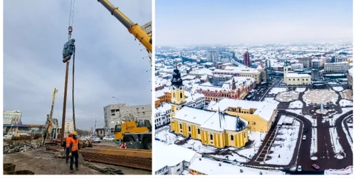 Oradea continuă să rămână un mare şantier. La pasajul subteran aflat în lucru în centrul municipiului se vor mai adăuga 3. FOTO