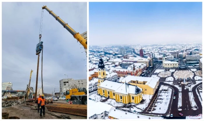 Oradea continuă să rămână un mare şantier. La pasajul subteran aflat în lucru în centrul municipiului se vor mai adăuga 3. FOTO: ebihoreanul.ro/Ovi.D.Pop