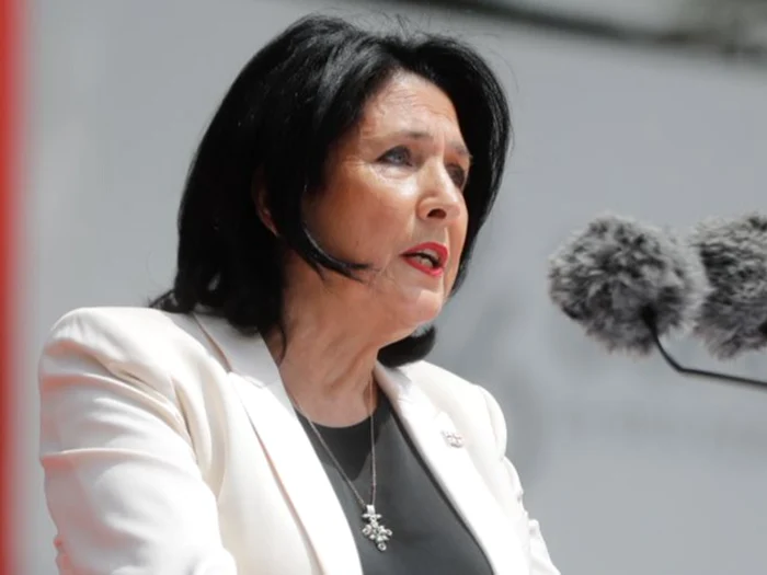 Salome Zurabișvili transmite urări Elenei Lasconi/FOTO: X