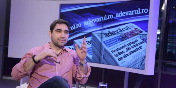 Regizorul Andrei Chiriac la Adevarul Live FOTO Sever Gheorghe
