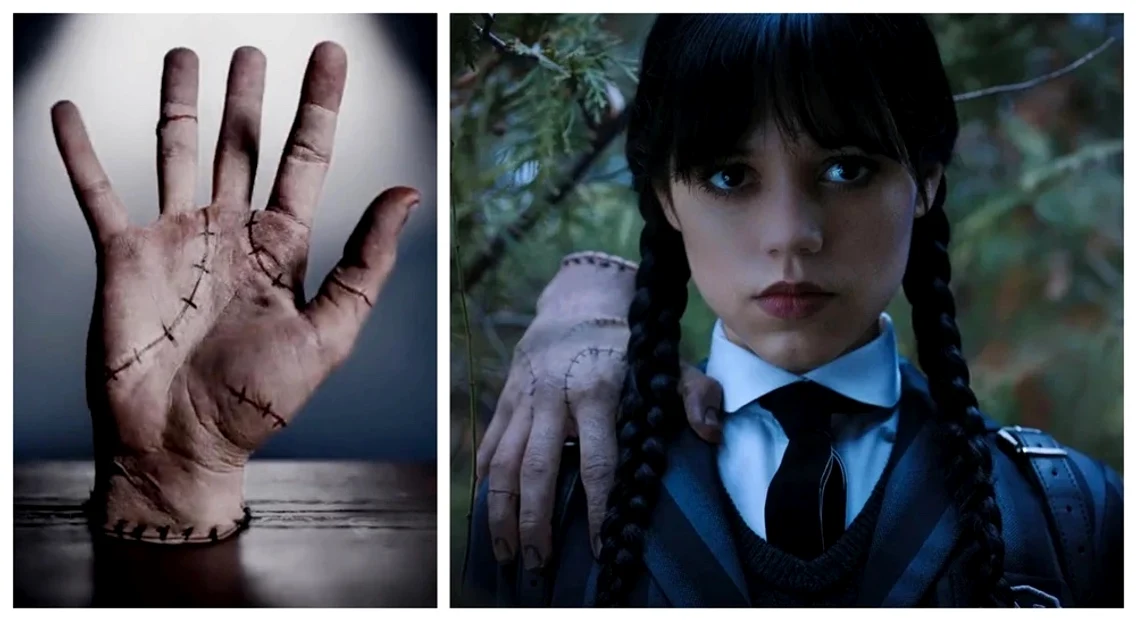 Mânuța și Wednesday Addams