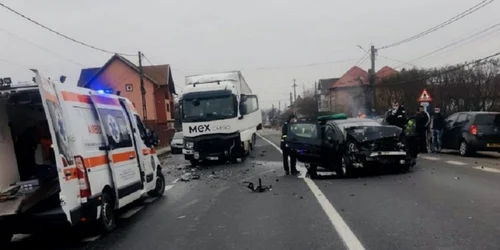 Accident pe şoseaua de centură - DN7- a municipiului Râmnicu Vâlcea Foto gazetavalceana ro