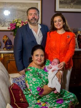 Prințesa Victoria Romanovna cu Marele Duce George Romanov al Rusiei, Prințesa Kira și Marea Ducesă Maria Vladimirovna. FOTO: Facebook