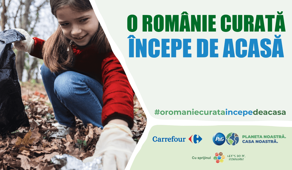 P&G a derulat o nouă ediție a programului „O Românie Curată Începe de Acasă“ în parteneriat cu Carrefour și Let`s Do It, Romania!