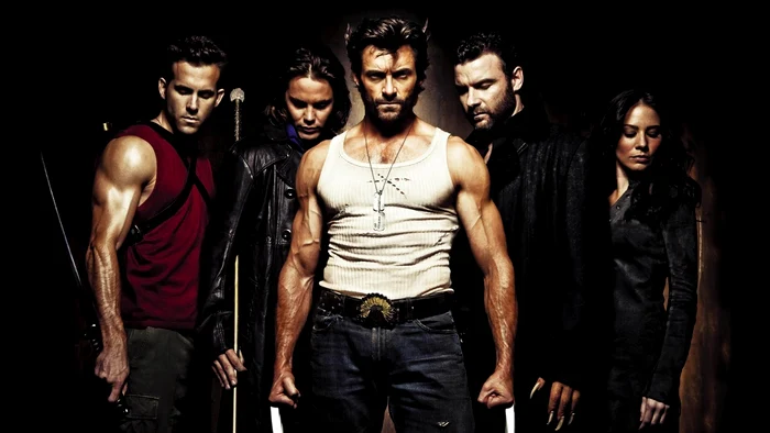 Hugh Jackman( centru), în rolul lui Wolverine jpeg