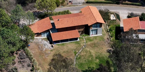 Vedere aeriană a casei în care se afla baronul drogurilor "El Mencho" înainte de a fi capturat FOTO Profimedia