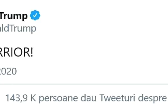 Donald Trump se prezinta pe Twitter drept luptatorul singuratic