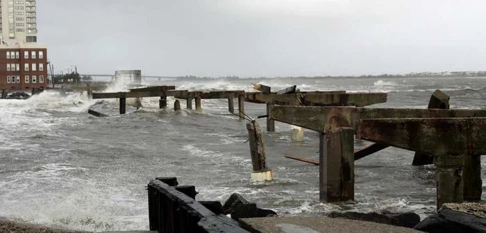 Imagine preluată în urma uraganului Sandy FOTO Reuters