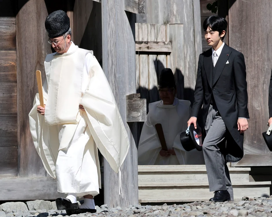 Prinţul Hisaito al Japoniei în pelerinaj   profimedia 1035184855 jpg