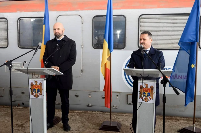 Segmentul feroviar Cantemir Fălciu, testat după modernizare. FOTO: Facebook.com/ MIDR