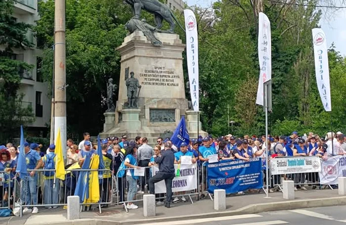 Sute de sindicalişti protestează în București. FOTO Cartel ALFA