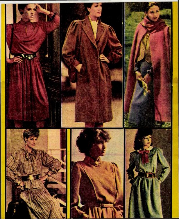 Pagină de modă din revista „Femeia”. FOTO: Arcanum