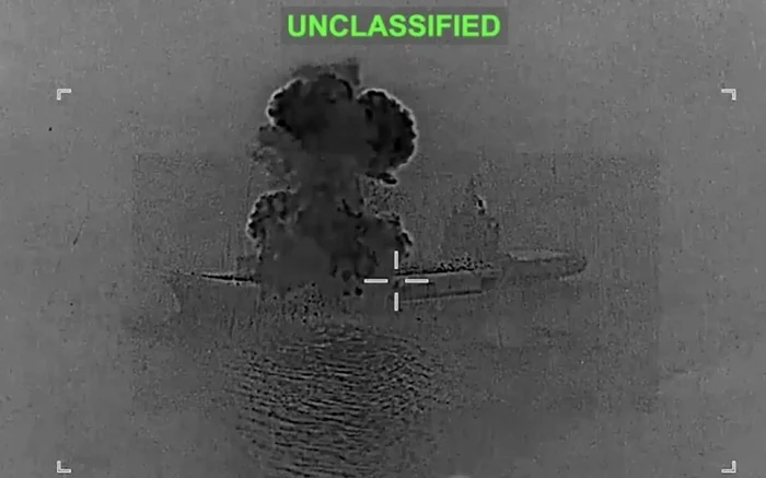 Atacul asupra Shahid Bahman Bagheri. FOTO: CENTCOM