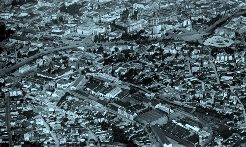 București, Zona Arsenalului Armatei și a Arhivelor Statului - Complexul Mihai Vodă (© ANR, fond CC al PCR, album 1981, foto 6 - detaliu)