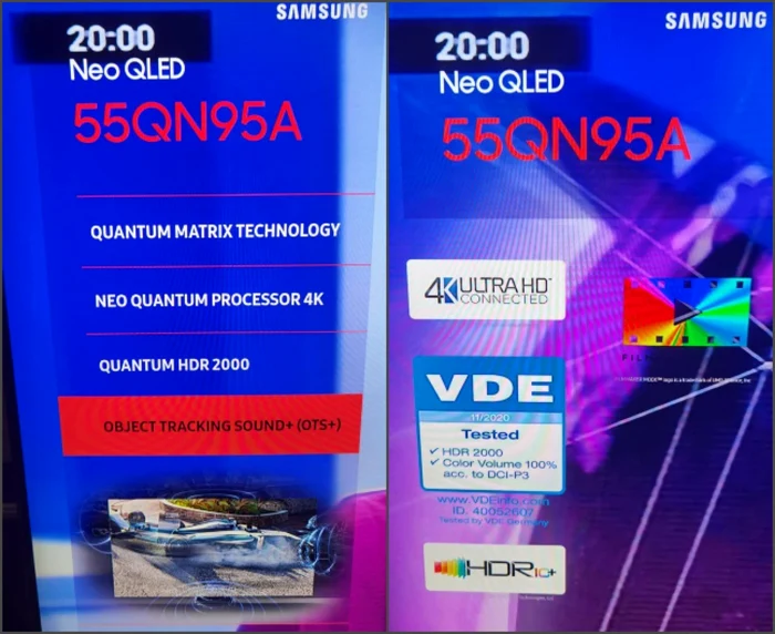 Samsung Neo QLED 55QN95A tehnologii