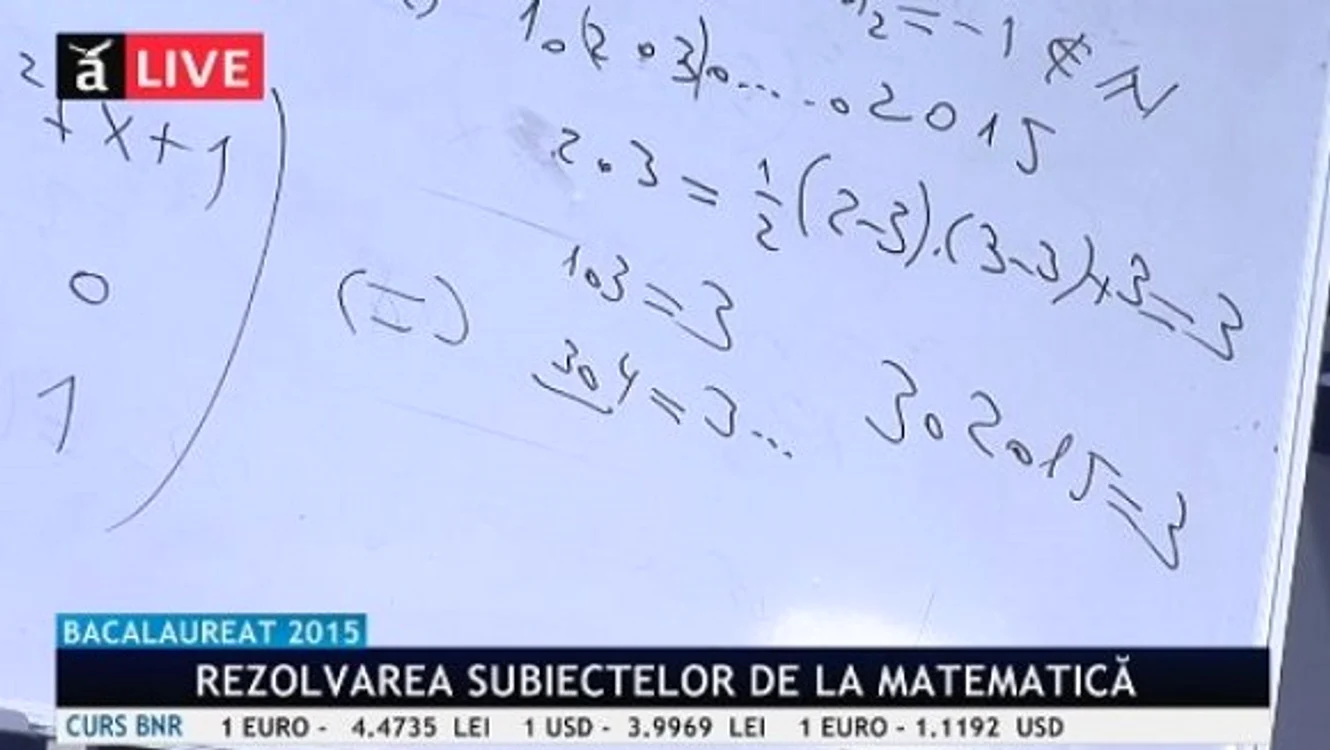BAC 2015. Rezolvare subiecte Matematică M1 și M2