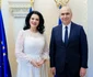 Angela Gheorghiu cu Ilie Bolojan la Palatul Cotroceni. FOTO: Facebook