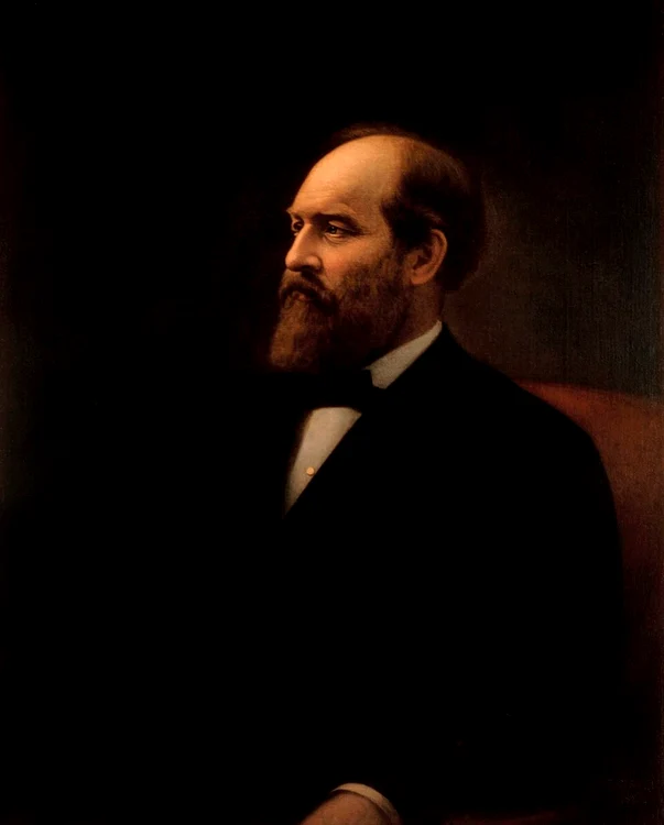 Portretul oficial al președintelui James Garfield, pictat în 1881 (© Wikimedia Commons)