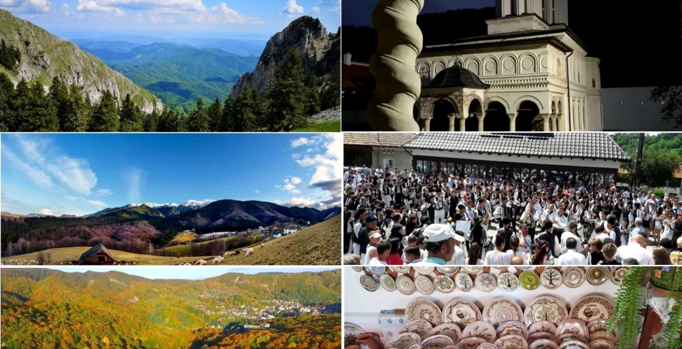Oltenia de sub munte - geoparc aspirant UNESCO - Vâlcea Foto colaj