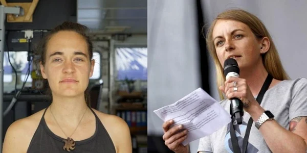 Carola Rackete si Pia Klemp