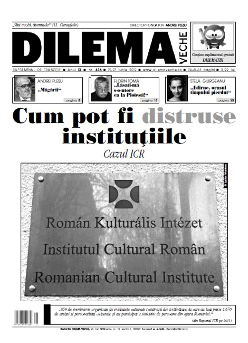 Cum pot fi distruse instituţiile Cazul ICR jpeg