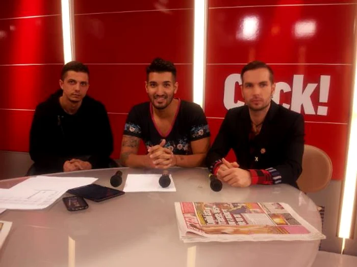 
    Randi, Uddi şi Nadir au venit în platoul Click!Foto: Arhiva personală  