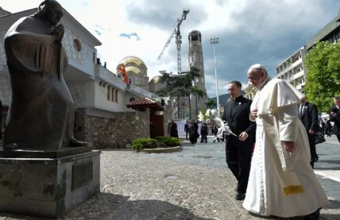 Papa Francisc Macedonia de Nord FOTO AFP