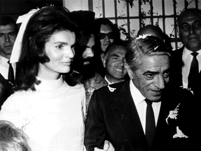 Jackie Kennedy la nunta cu Aristotel Onassis pe iahtul Christina O   profimedia 0710678820 jpg