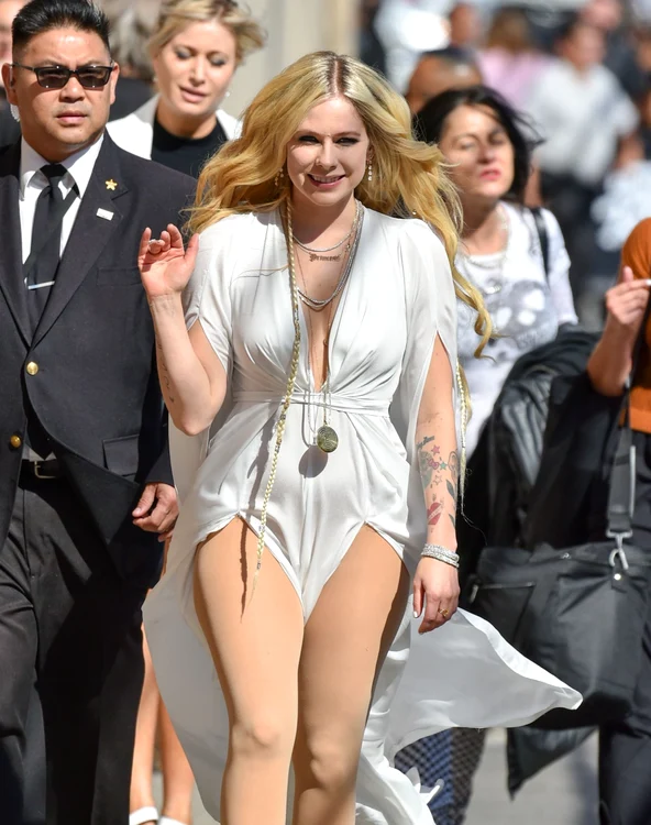 Avril Lavigne Visits Jimmy Kimmel Live In Los Angeles jpeg