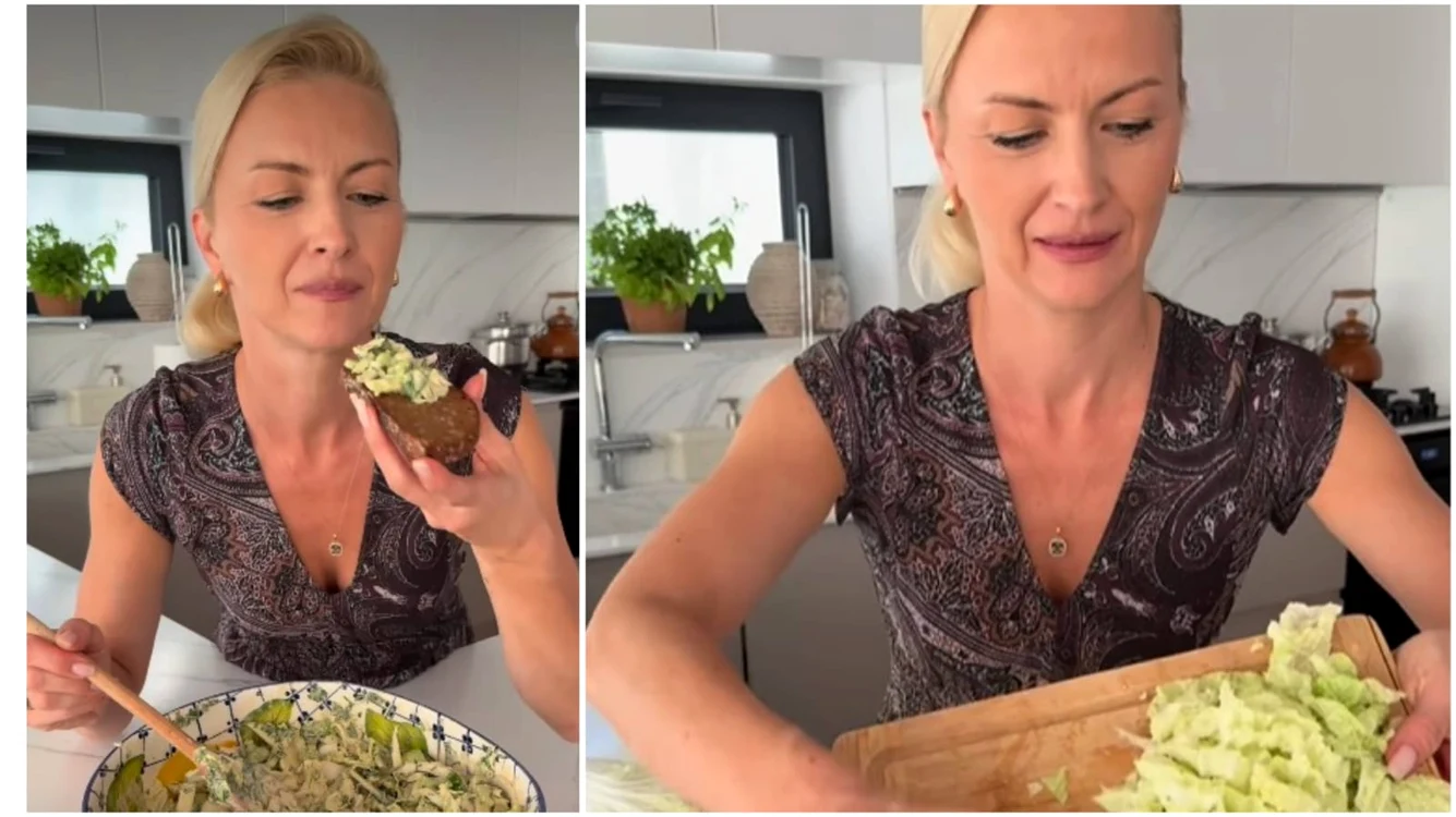 Elwira Petre prezintă o nouă rețetă de salată - Foto: Instagram