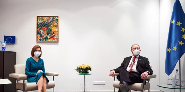 Maia Sandu şi Hendrik Daems