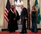 Donald și Melania Trump alături de prințul saudit