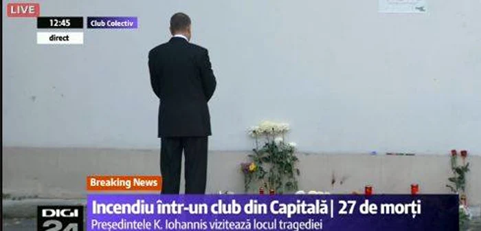 Klaus Iohannis a ținut un moment de reculegere pentru victime