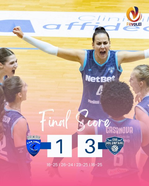CSO Voluntari, la un pas de semifinalele Diviziei A1 la volei