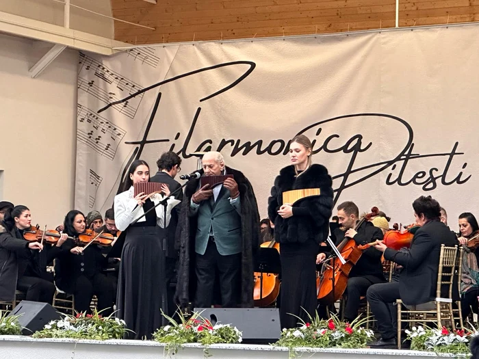 Gheorghe Zamfir, concert memorabil la Pitești FOTO Primăria Pitești