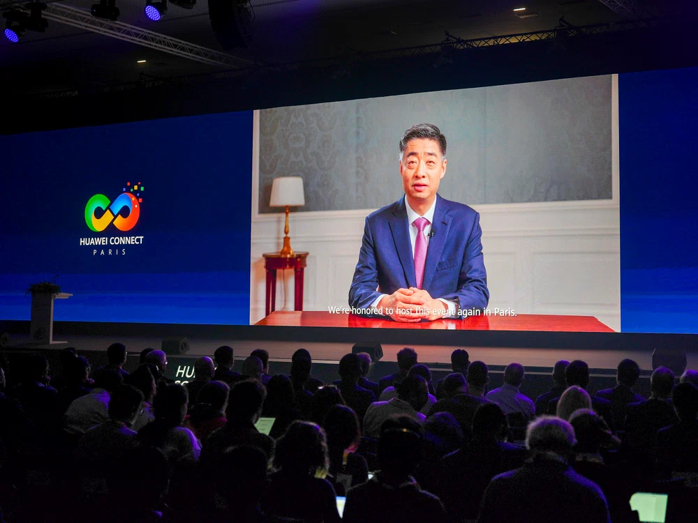 Ken Hu, președinte rotativ al Huawei la Huawei Connect 2023.