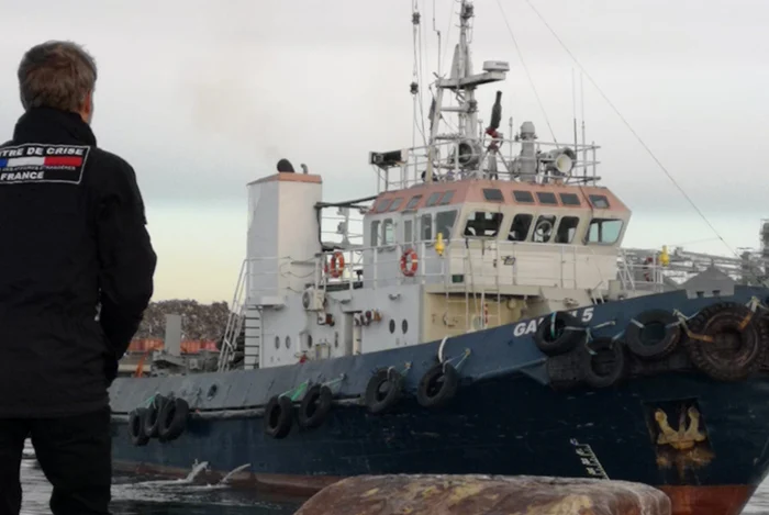 Nava cu ajutoare din Franța pentru Ucraina a ajuns în Portul Constanța Sud FOTO M.T.