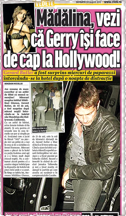 Butler îi punea coarne Mădălinei Ghenea, fosta lui iubită
