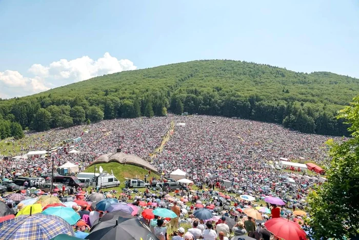Pelerinaj impresionant la Șumuleu Ciuc FOTO: FB