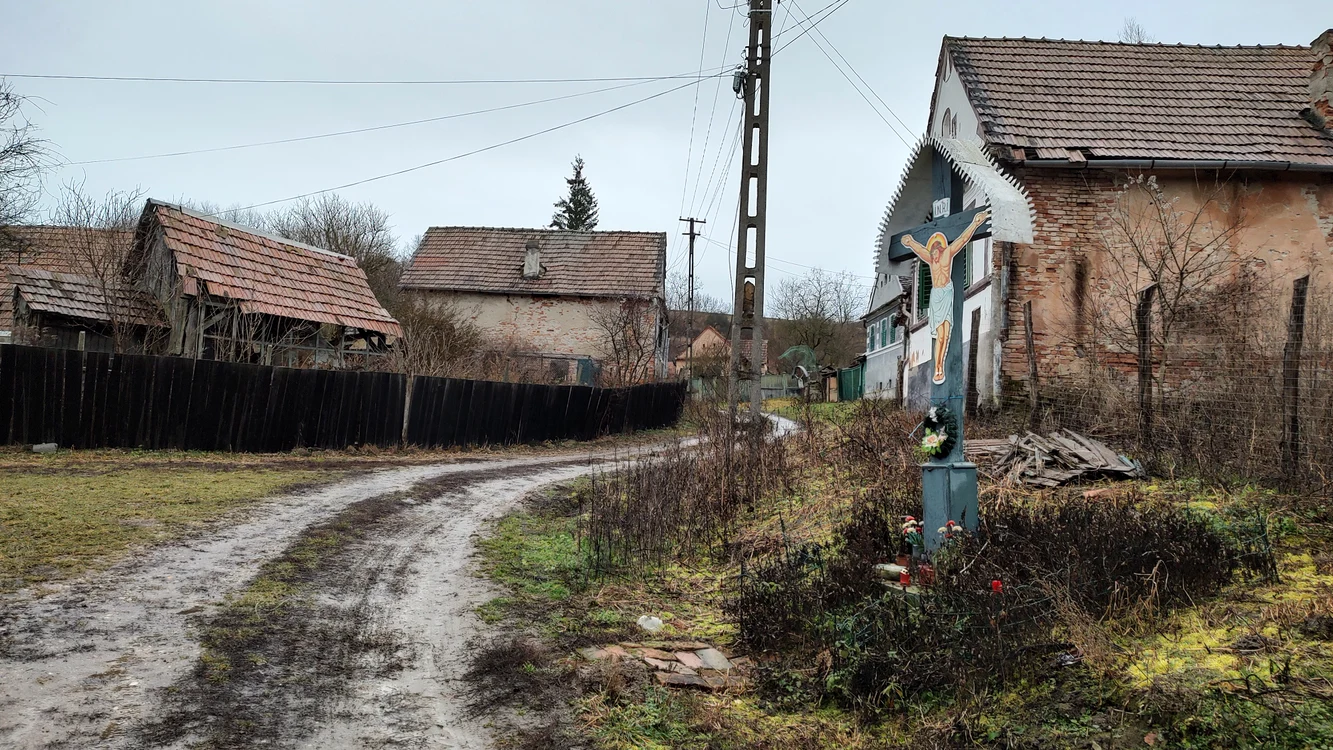 Uliță pustie din Făget FOTO Adevărul