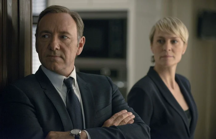 Kevin Spacey şi Robin Wright joacă rolurile principale în House of Cards FOTO Netflix