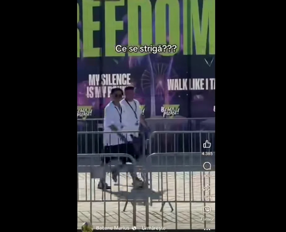 Un grup de tineri a scandat „Ceaușescu, Ceaușescu!” la vederea lui Selly FOTO: captura video IICCMER