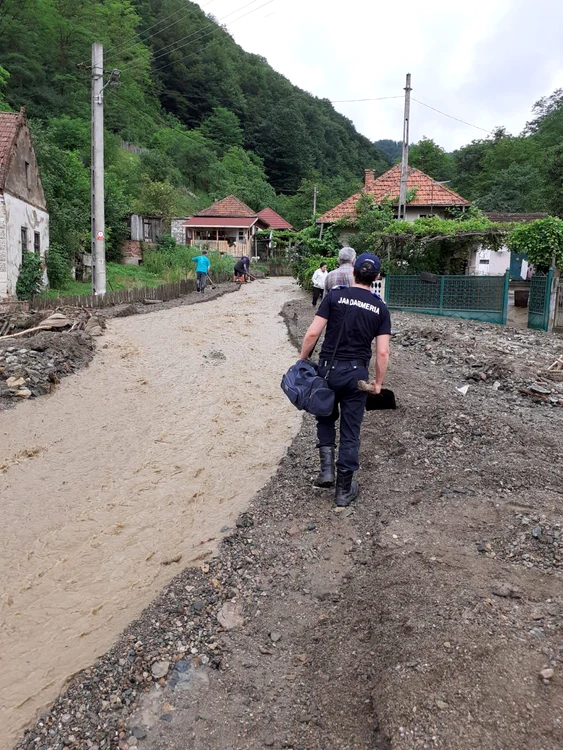 Jandarmii arădeni, alături de pompieri și polițiști. FOTO IJJ Arad