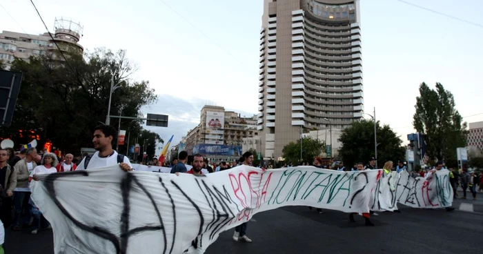 Ziua 22 de proteste faţă de proiectul minier „Roşia Montană” FOTO Marian Iliescu / Adevărul