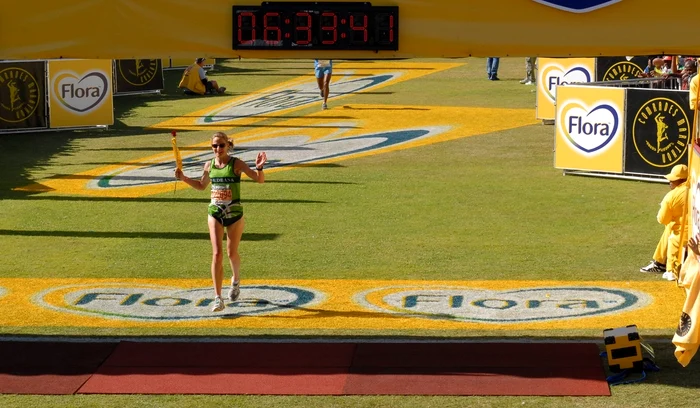 Joasia Zakrzewski și-a surprins colegii de maraton (FOTO: Facebook)