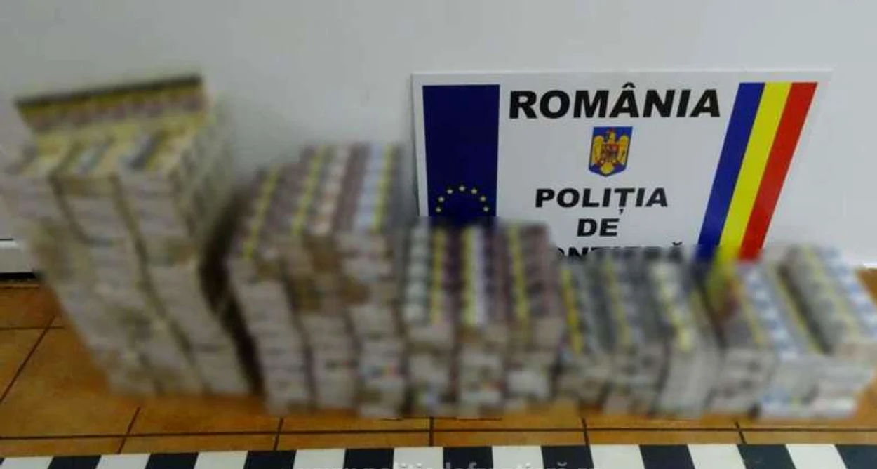 Țigări de contrabandă. FOTO Politia de Frontiera 