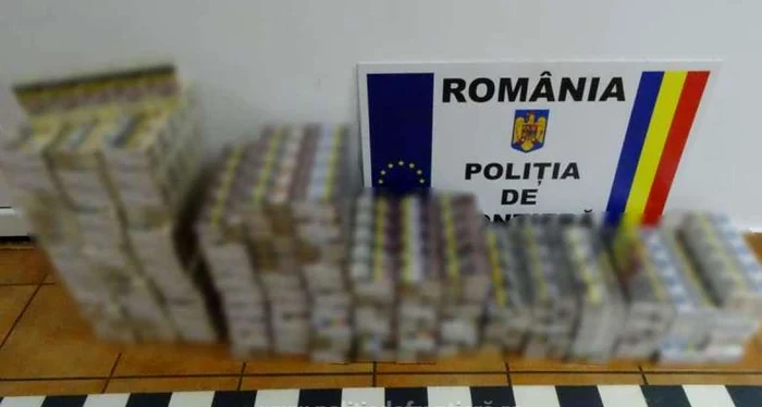 Țigări de contrabandă. FOTO Politia de Frontiera