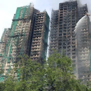 Incendiu în Hong Kong FOTO Profimedia 